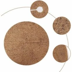 Disque De Paillage, Paillage, 6 Pièces Disque Paillage Coco, 30 X 30cm Fibre De Noix De Coco Disque De Paillage, L'hiver Plantes Protection Tapis, Tapis Coco Plante Pour Les Arbres Et Les Plantes Ephé -Protection Pour Végétaux Soldes 66085985 4