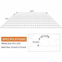 PESCE Treillis De Jardin En Polyester Robuste Filet D'escalade Pour Plantes De Vignes Légumes Fruits Fleurs, Tente De Culture Blanche -Protection Pour Végétaux Soldes 66263844 2