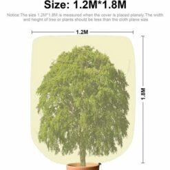 120 * 180cm Housse De Plante,Housse De Protection Pour Plante,Couverture De Gel De Plante Housse D'hivernage Réutilisable Anti-Givre Cordon De Serrage Fermeture éclair Non Tissée Adélala -Protection Pour Végétaux Soldes 66382914 3