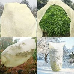 120 * 180cm Housse De Plante,Housse De Protection Pour Plante,Couverture De Gel De Plante Housse D'hivernage Réutilisable Anti-Givre Cordon De Serrage Fermeture éclair Non Tissée Adélala -Protection Pour Végétaux Soldes 66382914 4