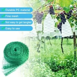 Filet Anti-Oiseaux En Maille Filet De Jardin Protection 4 X 10M Filet Protection Oiseaux Vert Filet Pour Plantes De Jardin Avec Attaches De Câble Et Piquets Pour Arbres Fruitiers Légumes Dksfjkl 9 Filet Anti-Oiseaux En Maille Filet De Jardin Protection 4 X 10M Filet Protection Oiseaux Vert Filet Pour Plantes De Jardin Avec Attaches De Câble Et Piquets Pour Arbres Fruitiers Légumes Dksfjkl -Protection Pour Végétaux Soldes 66744445 3