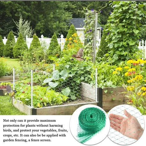 Filet Anti-Oiseaux En Maille Filet De Jardin Protection 4 X 10M Filet Protection Oiseaux Vert Filet Pour Plantes De Jardin Avec Attaches De Câble Et Piquets Pour Arbres Fruitiers Légumes Dksfjkl 7 Filet Anti-Oiseaux En Maille Filet De Jardin Protection 4 X 10M Filet Protection Oiseaux Vert Filet Pour Plantes De Jardin Avec Attaches De Câble Et Piquets Pour Arbres Fruitiers Légumes Dksfjkl – Image 5