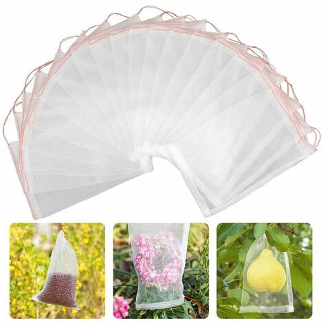 Filet Anti-oiseaux Et Anti-insectes- 50Pcs Fruits Sac De Protection Jardin Maille Sac GuêPe Protection Organza Sac Avec Cordon De Serrage Pour ProtéGer Contre Le Vinaigre De Cerise Mouche GuêPe Nourrir Les Oiseaux Insectes 25X15cm- GALOZZOIT 3 Filet Anti-oiseaux Et Anti-insectes- 50Pcs Fruits Sac De Protection Jardin Maille Sac GuêPe Protection Organza Sac Avec Cordon De Serrage Pour ProtéGer Contre Le Vinaigre De Cerise Mouche GuêPe Nourrir Les Oiseaux Insectes 25X15cm- GALOZZOIT