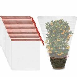 Filet Anti-oiseaux Et Anti-insectes- 50Pcs Fruits Sac De Protection Jardin Maille Sac GuêPe Protection Organza Sac Avec Cordon De Serrage Pour ProtéGer Contre Le Vinaigre De Cerise Mouche GuêPe Nourrir Les Oiseaux Insectes 25X15cm- GALOZZOIT 8 Filet Anti-oiseaux Et Anti-insectes- 50Pcs Fruits Sac De Protection Jardin Maille Sac GuêPe Protection Organza Sac Avec Cordon De Serrage Pour ProtéGer Contre Le Vinaigre De Cerise Mouche GuêPe Nourrir Les Oiseaux Insectes 25X15cm- GALOZZOIT -Protection Pour Végétaux Soldes 66824454 3