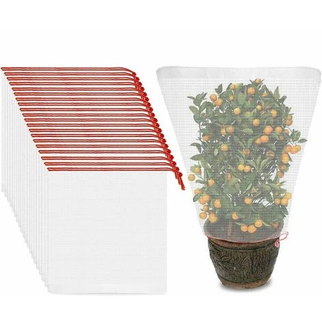 Filet Anti-oiseaux Et Anti-insectes- 50Pcs Fruits Sac De Protection Jardin Maille Sac GuêPe Protection Organza Sac Avec Cordon De Serrage Pour ProtéGer Contre Le Vinaigre De Cerise Mouche GuêPe Nourrir Les Oiseaux Insectes 25X15cm- GALOZZOIT 5 Filet Anti-oiseaux Et Anti-insectes- 50Pcs Fruits Sac De Protection Jardin Maille Sac GuêPe Protection Organza Sac Avec Cordon De Serrage Pour ProtéGer Contre Le Vinaigre De Cerise Mouche GuêPe Nourrir Les Oiseaux Insectes 25X15cm- GALOZZOIT – Image 3