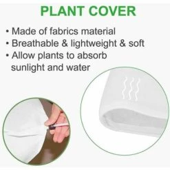 FLETéçA Plantes Houssed'hivernage Protection Plantes 100CM*156CM, Plantes Protection Contre Le Gel Des, Housse Protection Plantes, Couverture Végétale La Protection Contre Le Gel -Protection Pour Végétaux Soldes 66961680 2