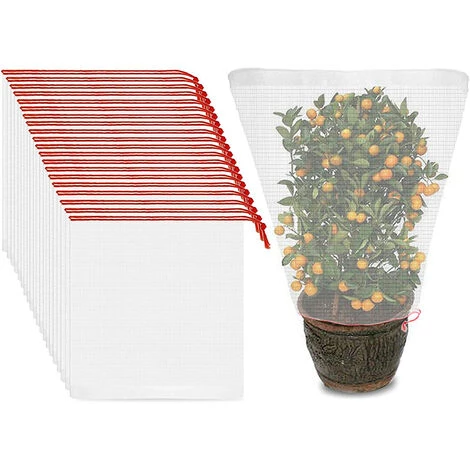 YIDOMDE Food Mesh Bags, 50PCS Garden Fruit Barrier Cover Bags For UVA Fig Flower Seed Vegetable Insect Inquito Insect Protection-15CM*10CM 4 YIDOMDE Food Mesh Bags, 50PCS Garden Fruit Barrier Cover Bags For UVA Fig Flower Seed Vegetable Insect Inquito Insect Protection-15CM*10CM – Image 2