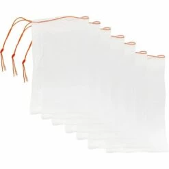 YEURIé Lot De 50 Sacs En Filet Anti-Insectes Sac De Barrière Anti-Moustiques Sacs De Protection Des Fruits Avec Cordon Plantes De Jardin Couvrant Les Sacs De Filet De Maille Pour Fleurs Fruits (10x15cm)