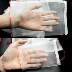 YEURIé Lot De 50 Sacs En Filet Anti-Insectes Sac De Barrière Anti-Moustiques Sacs De Protection Des Fruits Avec Cordon Plantes De Jardin Couvrant Les Sacs De Filet De Maille Pour Fleurs Fruits (10x15cm) -Protection Pour Végétaux Soldes 67355120 5