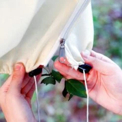 ZOLGINAH Voile D'hivernage Plante 100 X 120 Cm Avec Fermeture éclair Housses De Protection Pour Plantes Palmiers En Pot D'olivier Résistant Aux Déchirures UV Stable Réutilisable 80 G/m² Beige -Protection Pour Végétaux Soldes 67395349 4