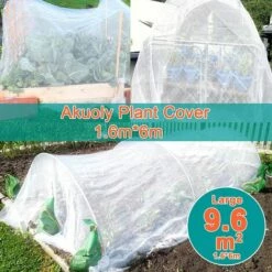 ZOLGINAH Housse De Protection En Non Tissé Pour Plantes, Housse Tunnel De Protection Pour Plante, Perméables 1,6m X 6m 30g/m², Blanc -Protection Pour Végétaux Soldes 67395358 3