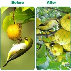 TANèTUE Filet Vert Anti-oiseaux, Filet De Protection Contre Les Oiseaux De Jardin, Filet Pour Plantes De Jardin, Maille De Clôture Réutilisable, Protège Les Légumes-fruits Du Raisin Des Oiseaux Cerfs (6,6 X 33 Pi) -Protection Pour Végétaux Soldes 67426163 4