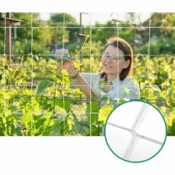 TANèTUE Filet De Treillis Pour Plantes De 5 X 60 Pi Filet De Treillis Pour Plantes En Polyester Robuste - Filet De Ficelle Flexible Pour Plantes De Vigne De Jardin (1 Paquet) -Protection Pour Végétaux Soldes 67427140 3
