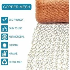 PREMIER Grillage Anti Rongeur De Haute Qualité, 100% Cuivre Anti Limace Escargot Souris Rat Oiseaux Nematodes Ferramol, Filet De Cuivre Tricot Pour L'intérieur, Le Jardin(6 Mètres) -Protection Pour Végétaux Soldes 67431502 5