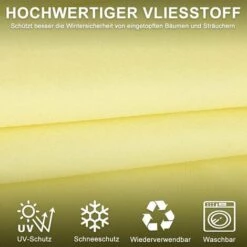 GrooFoo Housse D'hivernage Pour Plante, 180 X 120cm Voile Hivernage Plante, Housse D'hivernage Réutilisable Convient Pour La Protection Des Plantes En Extérieur En Hiver GrooFoo -Protection Pour Végétaux Soldes 67534653 5