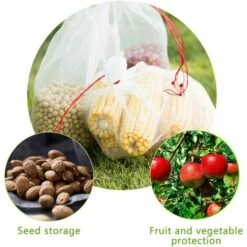 BF Lot De 50 Filets De Jardin En Nylon Pour Protéger Les Légumes, Les Fruits, Les Fleurs -Protection Pour Végétaux Soldes 67555496 3