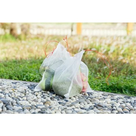 GRID COOL Lot De 50 Sacs De Protection Pour Plantes Fruitières Avec Cordon De Serrage, Sac En Filet Respirant, Anti-insectes, Anti-insectes, Anti-insectes, Anti-oiseaux, Outils De Jardinage 25 X 15 Cm. 6 GRID COOL Lot De 50 Sacs De Protection Pour Plantes Fruitières Avec Cordon De Serrage, Sac En Filet Respirant, Anti-insectes, Anti-insectes, Anti-insectes, Anti-oiseaux, Outils De Jardinage 25 X 15 Cm. – Image 4