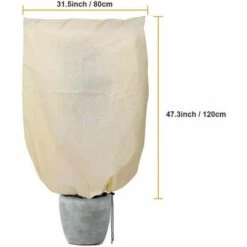 LLOVE Housse D'hivernage Pour Plante, Voile D'hivernage, Protection Plantes, Housse, Nortene, Antigel, Hivernage Plantes （120 X 80CM） -Protection Pour Végétaux Soldes 67631566 2