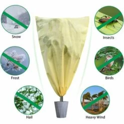 ENLENK Housse Hivernage Pour Plantes, Housses Hivernage, Voile D'hivernage Plante Avec Cordon De Serrage, Housse De Protection Pour Plantes, Fibre Non-tissée, Voile D'hivernage (Beige-0.8 * 1.2M) 11 ENLENK Housse Hivernage Pour Plantes, Housses Hivernage, Voile D'hivernage Plante Avec Cordon De Serrage, Housse De Protection Pour Plantes, Fibre Non-tissée, Voile D'hivernage (Beige-0.8 * 1.2M) -Protection Pour Végétaux Soldes 67682799 5