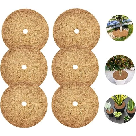BEARSU 6 Pièces Tapis Coco Plante, Disque Coco, Disque De Paillage Coco, Protection D'hiver Pour Plantes En Pot, Protéger Les Racines Des Plantes En Pot Du Gel (20cm) 3 BEARSU 6 Pièces Tapis Coco Plante, Disque Coco, Disque De Paillage Coco, Protection D'hiver Pour Plantes En Pot, Protéger Les Racines Des Plantes En Pot Du Gel (20cm)