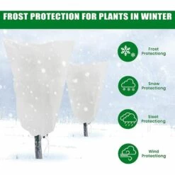 BEARSU Voile Hivernage Plante, Lot De 2 Housse D'hivernage Plante, 60 X 80cm Housses De Protection Pour Plantes Contre Le Froid Et Le Gel, 60g/m² Bâche Protection Arbustes Couverture Pour Plantes 8 BEARSU Voile Hivernage Plante, Lot De 2 Housse D'hivernage Plante, 60 X 80cm Housses De Protection Pour Plantes Contre Le Froid Et Le Gel, 60g/m² Bâche Protection Arbustes Couverture Pour Plantes -Protection Pour Végétaux Soldes 67693998 2