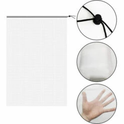 YIENJAOY AGILITY Filet De Protection Anti-Insectes, 2pcs Filet De Jardin Avec Cordon De Serrage, 1 X 1,2m Filet Anti Insecte, Filet De Protection Maille Fine Pour Protéger Les Plantes En Pot -Protection Pour Végétaux Soldes 67905291 4